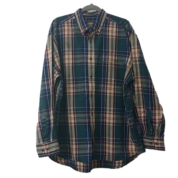 Cabela's Other - 𝅺cabelas XL Mens Button front shirt plaid 100% Cott